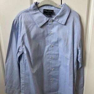 Oscar de la Renta Blue Button Down Long Sleeve Size 6Y